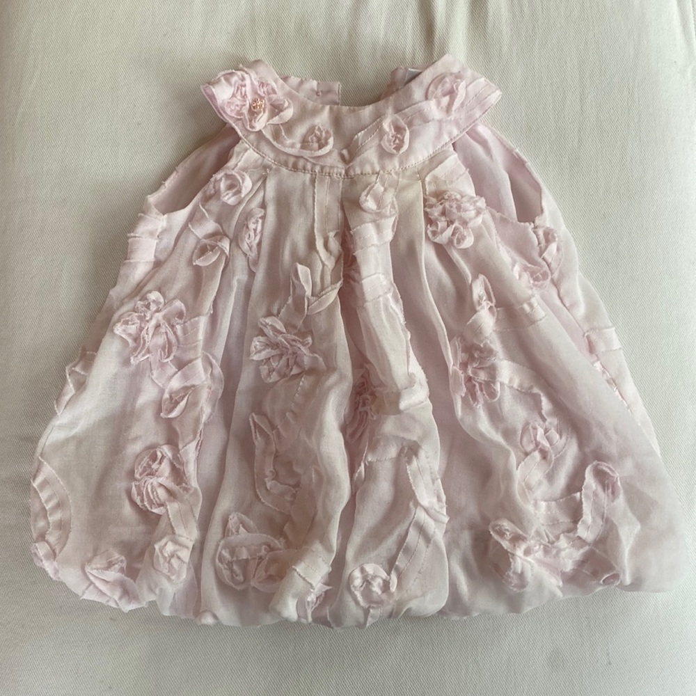 Sarah Louise England Size 6 months pink dress